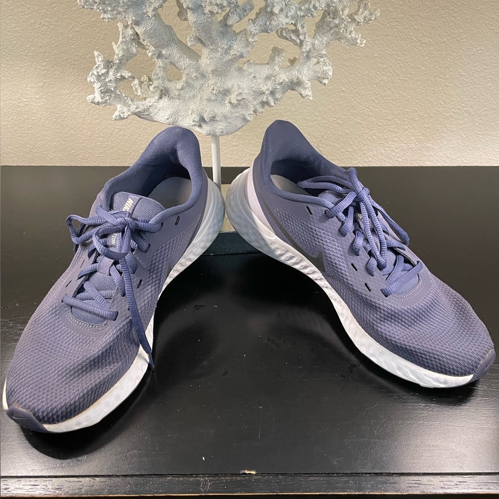 Nike Womens Revolution 5 BQ3207-500 Blue Running Shoes Size 8.5